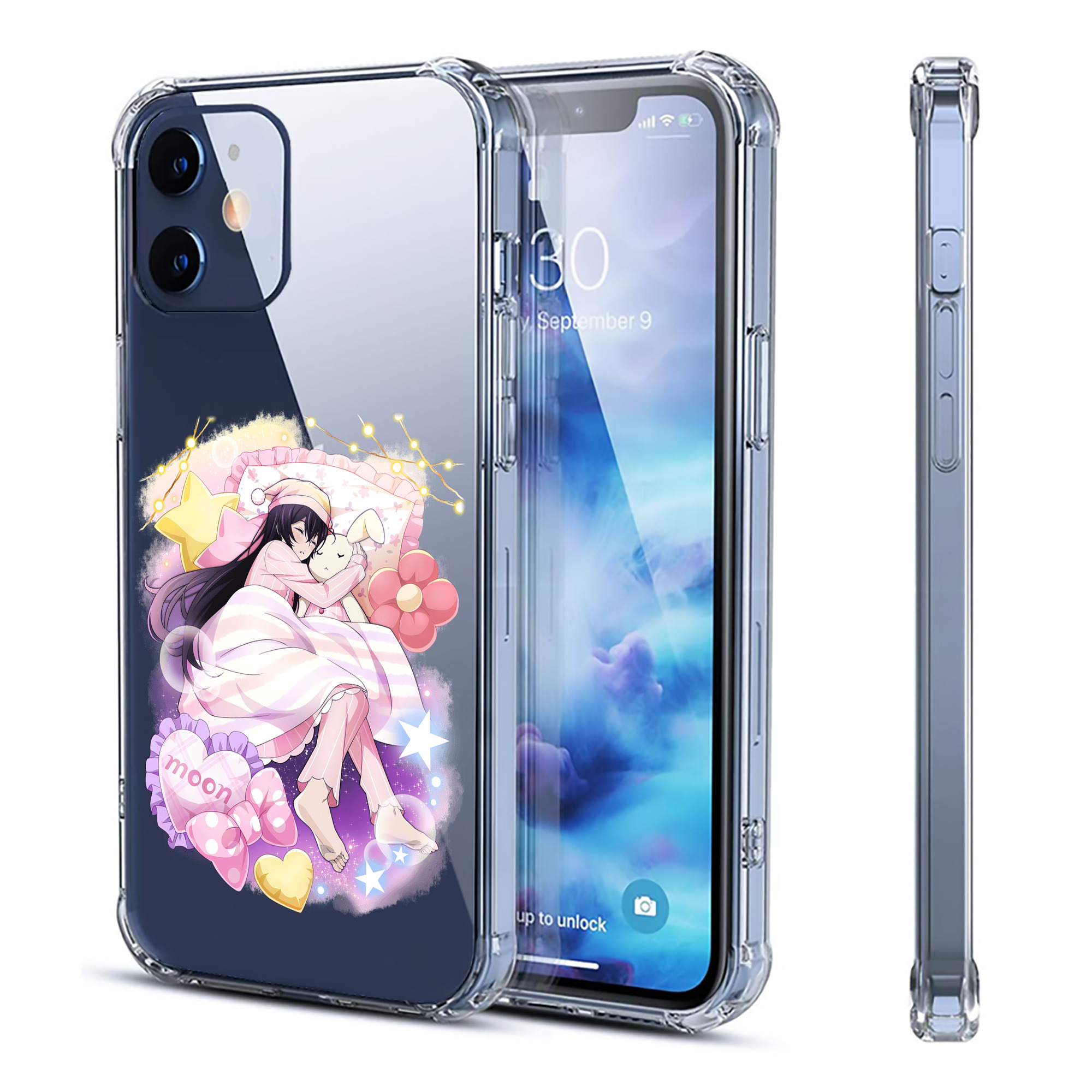 （画像用） 文豪ストレイドッグス Bungo Stray Dogs 【iPhone 12シリーズ対応】透明スマホケース（クリアソフトケース）
